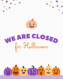 Applause will be closed on Halloween! Happy trick-or-treating!